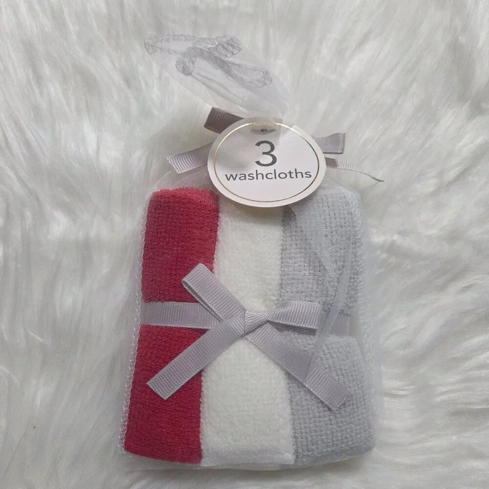 Set of 3 Kid's Washcloths